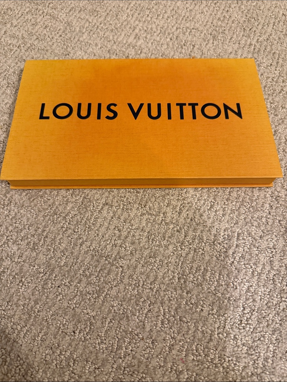 Louis Vuitton Orange and Black Signature Box